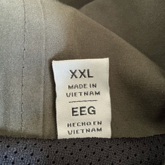 LEVI MENS OLIVE HOODED JACKET RAIN RESISTANCE SIZE XXL - Picture 7 of 8